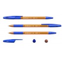 Ручка шар.с резин.хватом ErichKrause R-301 Stick&Grip Amber 0.7, линия 0,35, полупрозр.оранж., СИНЯЯ