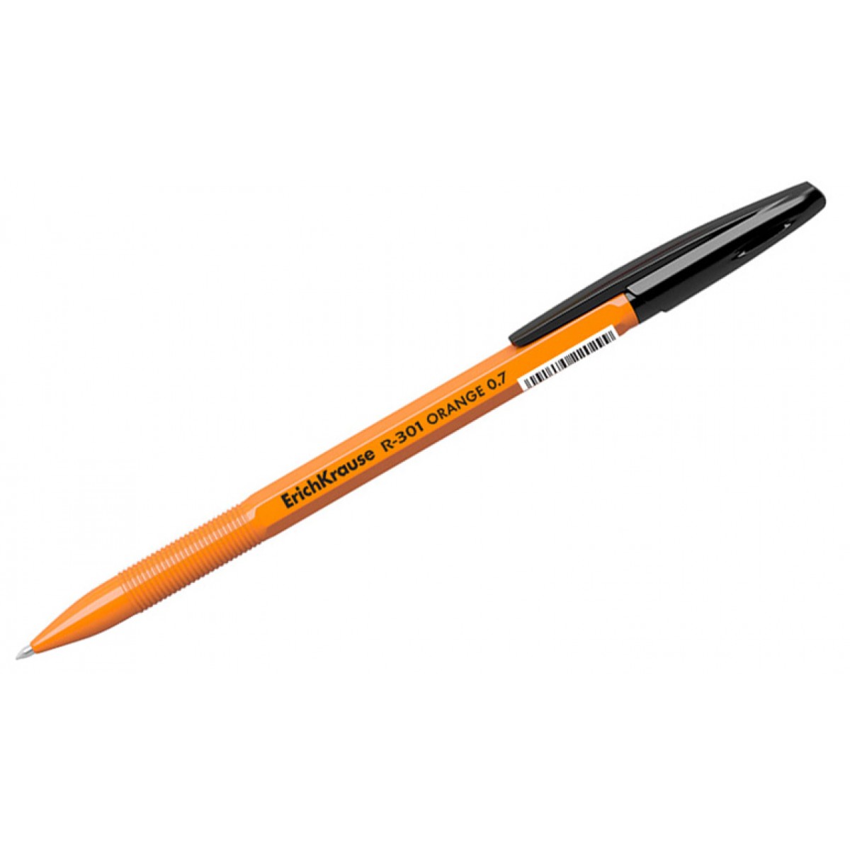 Ручка шариковая, цвет чернил черный ErichKrause R-301 Stick Orange 0.7мм