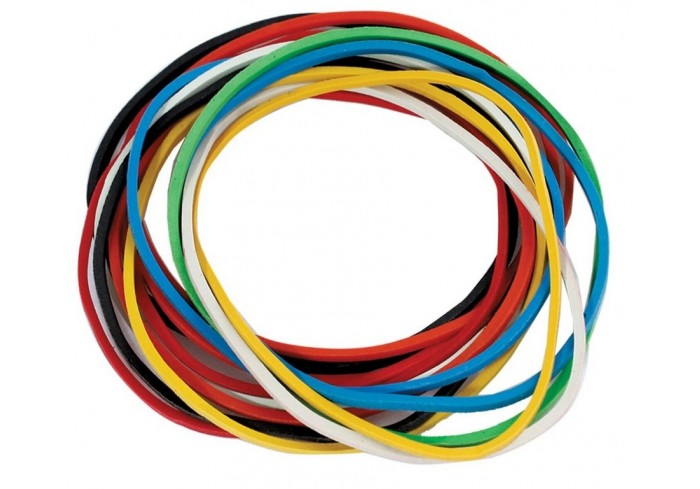 Резинки для денег диаметром 40 мм, STAFF 100 г, цветные, натуральный каучук,