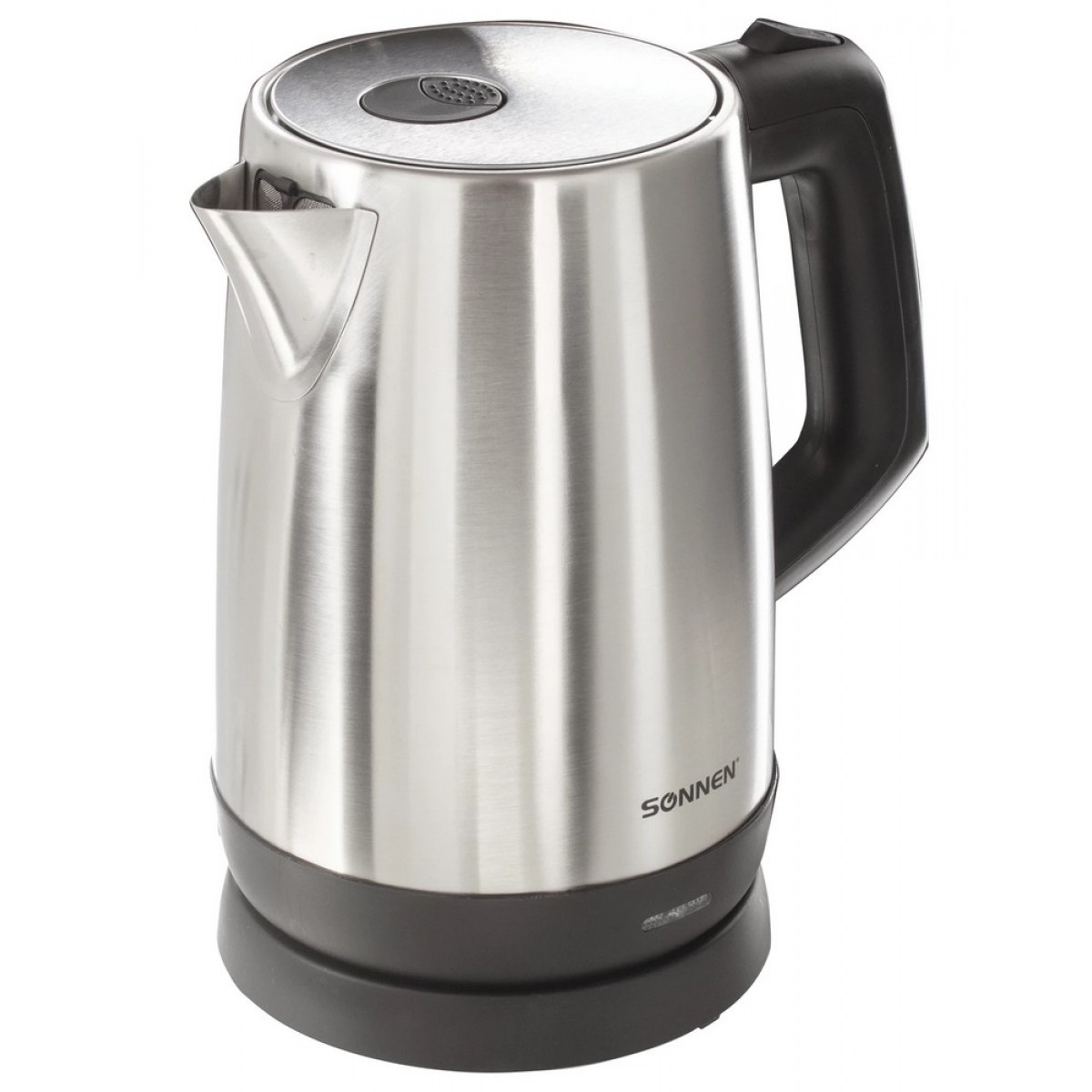Чайник SONNEN KT-1785, 1,7 л, 2200 Вт, закрытый нагревательный элемент, нержавеющая сталь,