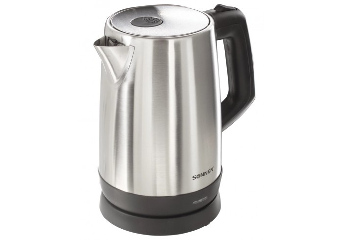 Чайник SONNEN KT-1785, 1,7 л, 2200 Вт, закрытый нагревательный элемент, нержавеющая сталь,