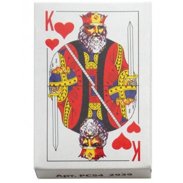 Карты игральные, 54 карты, с пластиковым покрытием,