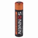Батарейка аккумуляторная Ni-Mh мизинчиковая , AAA (HR03) 1000 mAh, SONNEN, ЦЕНА ЗА 1ШТ