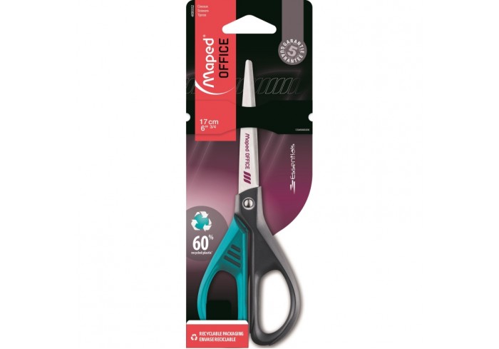 Ножницы Maped Essentials Green Deco,170мм,плас.симметричные ручки, ассорти