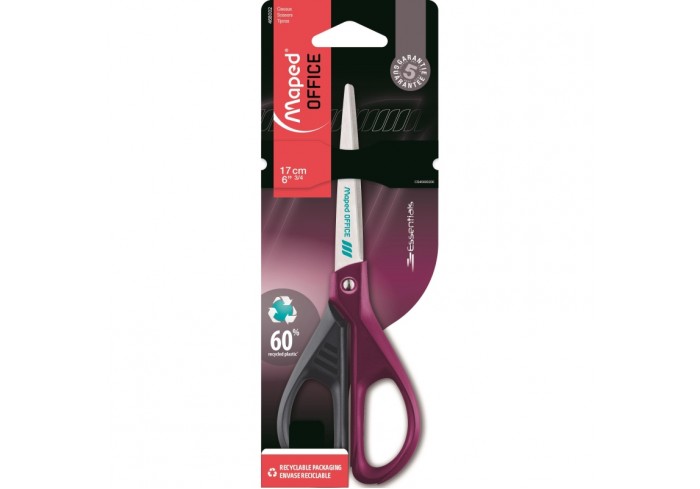 Ножницы Maped Essentials Green Deco,170мм,плас.симметричные ручки, ассорти