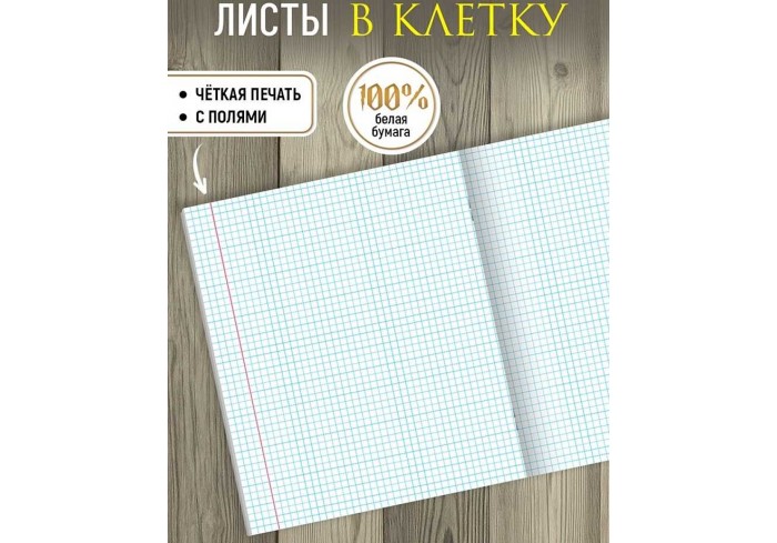 Тетрадь КЛЕТКА 48л. ФРАГМЕНТЫ ВОЛШЕБНОГО МИРА,клетка, на скрепке, цвет.мелов.обложка, 5дизайнов, соф