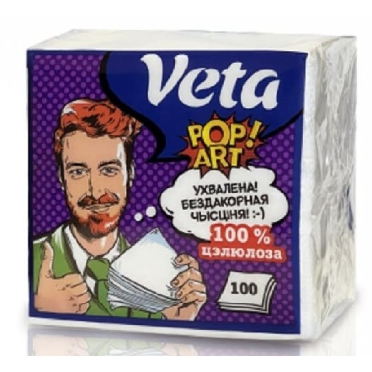 Салфетки бумажные неокрашенные 