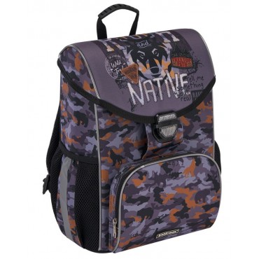 Ученический ранец ErichKrause® ErgoLine® 15L Rough Native ,Серый