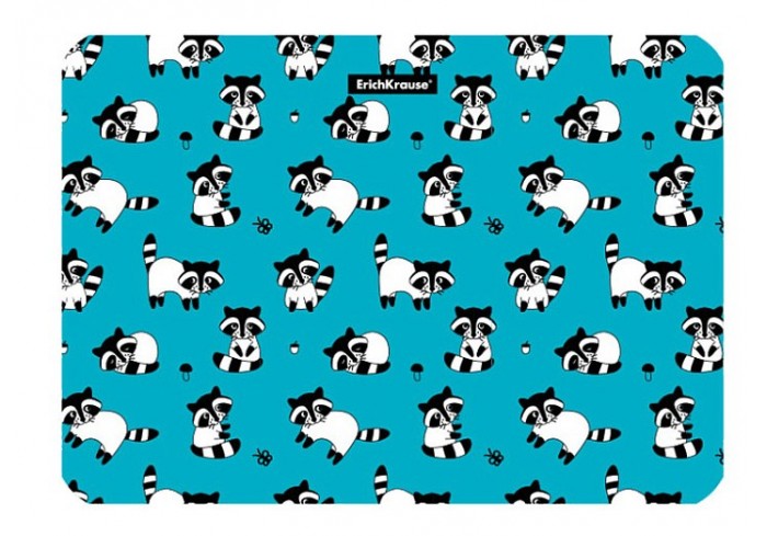 Подкладка настольная пластиковая ErichKrause® Racoons, A4