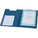 Папка-планшет BANTEX 4210-01 A4 ПВХ синий с крышкой, внутри карман