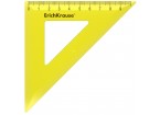 Треугольник пластиковый ErichKrause Neon, 45°/9см, желтый, во флоупаке ,Желтый