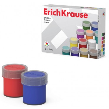 Гуашь ErichKrause 12 цветов по 17 мл