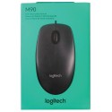 Мышь проводная LOGITECH M90, USB, 2 кнопки + 1 колесо-кнопка, оптическая, черная