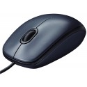 Мышь проводная LOGITECH M90, USB, 2 кнопки + 1 колесо-кнопка, оптическая, черная