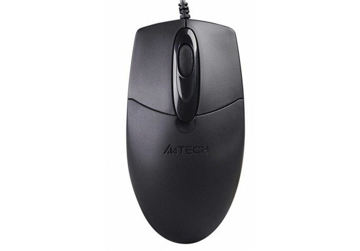Мышь проводная A4TECH OP-720, USB, 2 кнопки + 1 колесо-кнопка, оптическая, черная, 513289