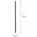 Пружины пластиковые для переплета, КОМПЛЕКТ 100 шт., 10 мм (для сшивания 41-55 л.), черные, BRAUBERG