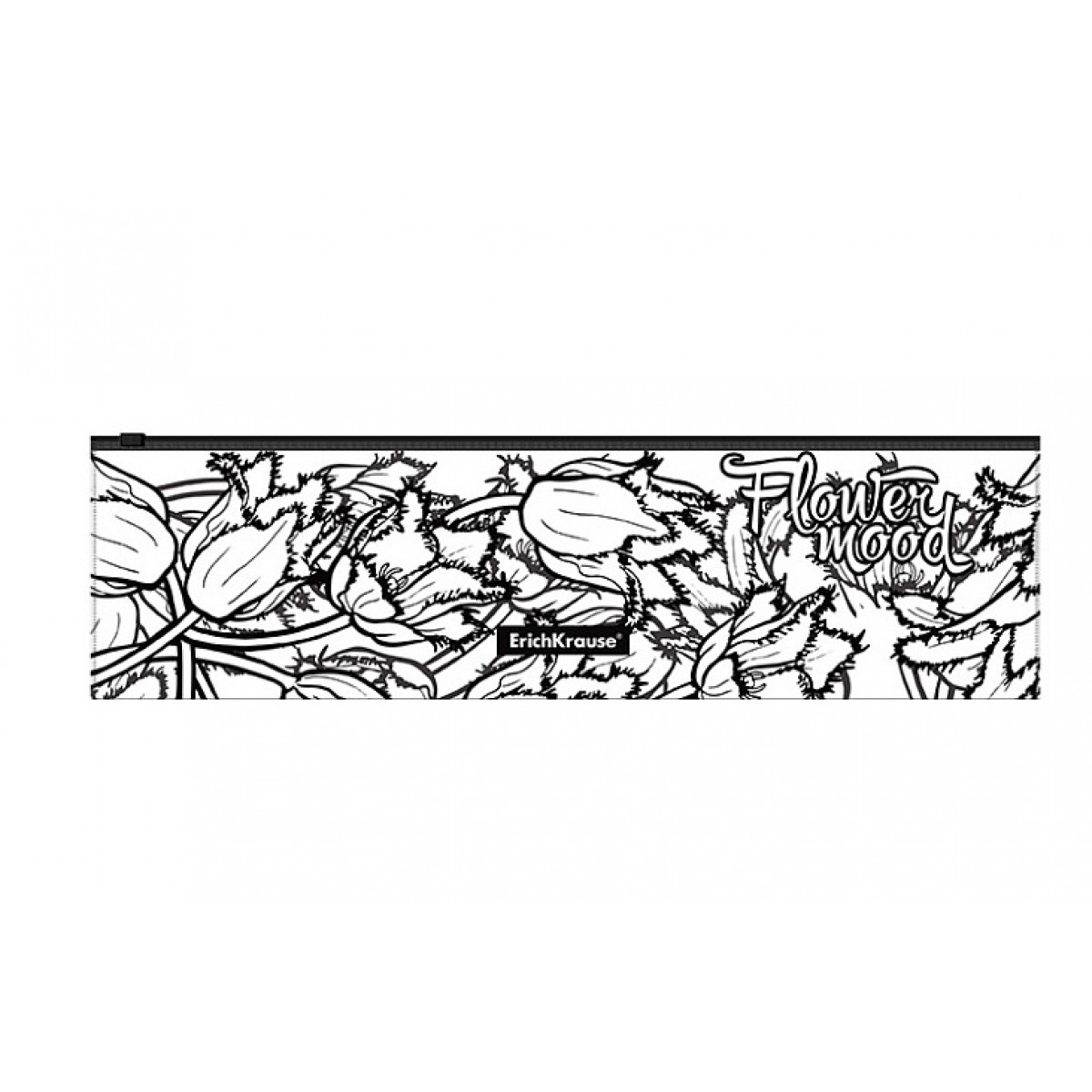 Папка-конверт на молнии Zip-пакет пластиковый ErichKrause® Tulips, 230x70мм