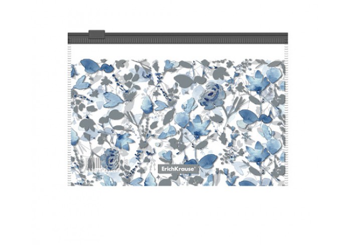 Папка-конверт на молнии Zip пластиковый ErichKrause® Frozen Beauty, C6, 175x120мм, 0.16мм.