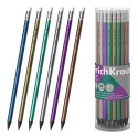 Карандаш чернографитный пластиковый ErichKrause JOY® Металлик, круглый, с ластиком, HB
