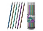 Карандаш чернографитный пластиковый ErichKrause JOY® Металлик, круглый, с ластиком, HB