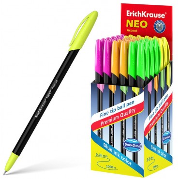 Ручка шариковая ErichKrause Neo® Stick Accent 0.7, Super Glide Technology, цвет чернил синий