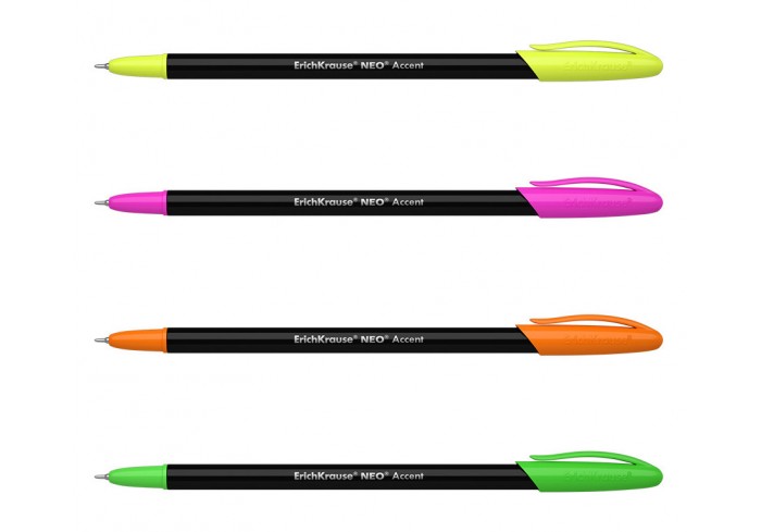 Ручка шариковая ErichKrause Neo® Stick Accent 0.7, Super Glide Technology, цвет чернил синий