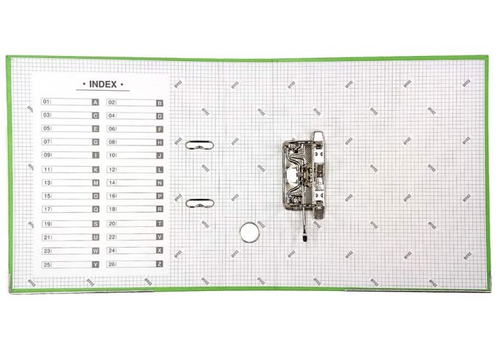 Папка-регистратор A4 Moya РАЗБОРНАЯ корешок 75мм салатовая,  мет.уголки