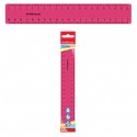 Линейка пластиковая ErichKrause Bubble Gum, 20см, розовая, во флоупаке