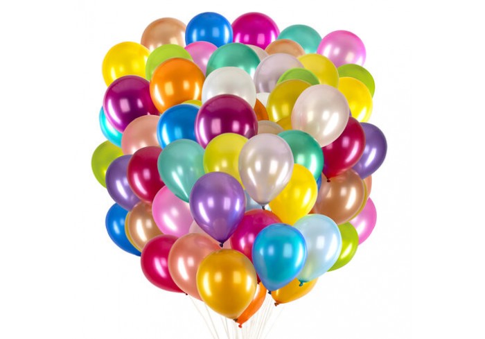 Шары воздушные 30 см, 100 штук, 