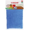 Тряпка для мытья пола из микрофибры, СУПЕР ПЛОТНАЯ, 70х80 см, синяя, LAIMA