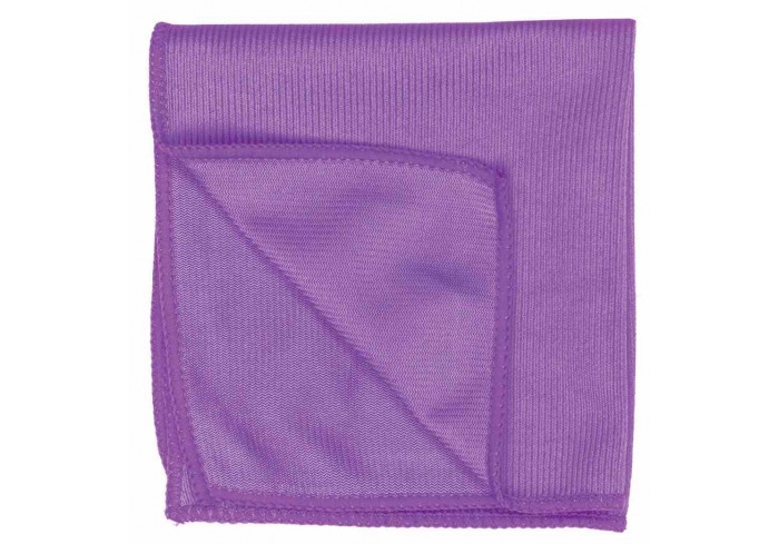 Салфетка для стекла и оптики, микрофибра, 30х30 см, фиолетовая, ОФИСМАГ