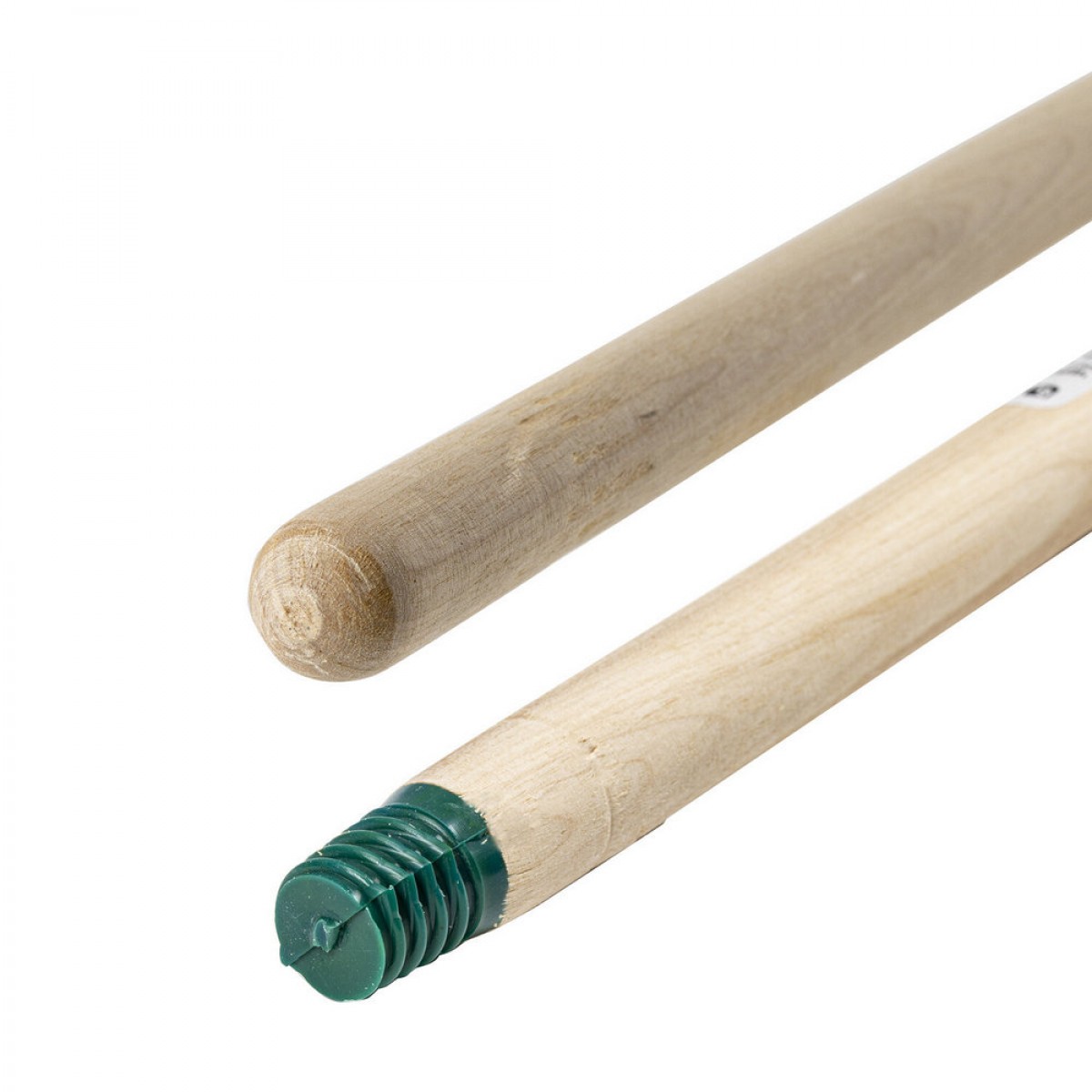 Черенок для убороч.инвентаря 120см, деревянный ВЫСШИЙ СОРТ, пласт.наконечник, еврорезьба, d=2,2-2,4