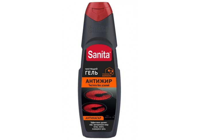 Средство для чистки плит, духовок, грилей от жира/нагара 500 г, SANITA (Санита) 