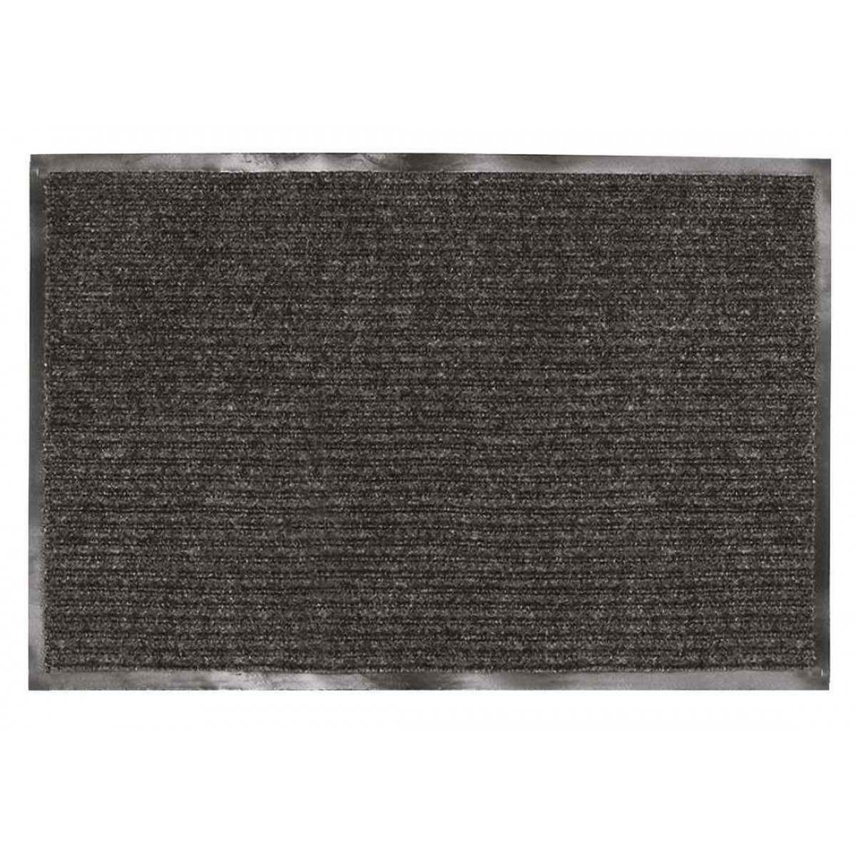 Коврик входной ворсовый влаго-грязезащитный LAIMA, 90х120 см, ребристый, толщина 7 мм, черный