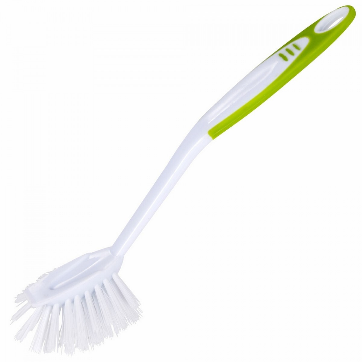 Щетка для мытья посуды ЛЮБАША, 25 см, пластик, ручка с ПВХ-покрытием,