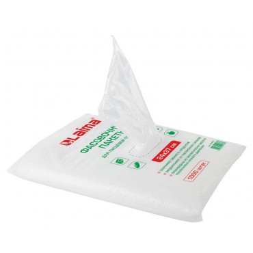 Пакеты фасовочные 24х37 см, КОМПЛЕКТ 1000 шт., ПНД, 7 мкм, евроупаковка, LAIMA,