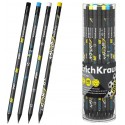 Карандаш чернографитный пластиковый ErichKrause Sport DNA, круглый, с ластиком, HB