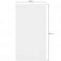 Салфетка из МИКРОФИБРЫ 40х80 см, WHITE ULTRA DENSE OVERLOCK, белая, 280 г/м2, LAIMA HOME,