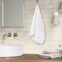 Салфетка из МИКРОФИБРЫ 40х80 см, WHITE ULTRA DENSE OVERLOCK, белая, 280 г/м2, LAIMA HOME,