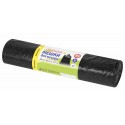 Мешки для мусора 360 л черные, в рулоне 10 шт., ПВД 30 мкм, 120x160 см, ЛЮБАША эконом,