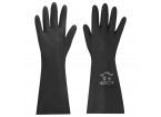 Перчатки латексные КЩС-2 STRONG химически устойчивые, тактильные, цвет чёрный, размер 8-8,5 (M), RAB
