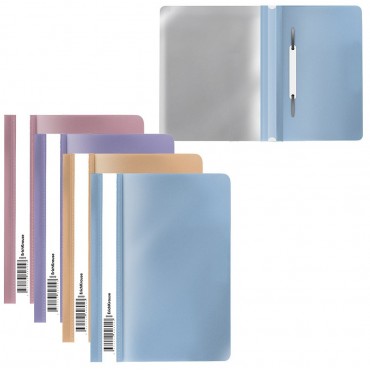 Папка-скоросшиватель пластиковая ErichKrause Matt Manga, A5+, 0.12мм/0.18мм, ассорти