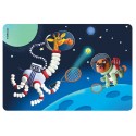 Подкладка настольная пластиковая ErichKrause Space Animals, А3
