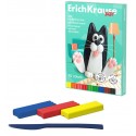 Пластилин мягкий восковой ErichKrause Baby 10 цветов со стеком, 130 г