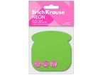Блок самоклеящийся бумажный ErichKrause Phone Neon, 50 листов, зеленый