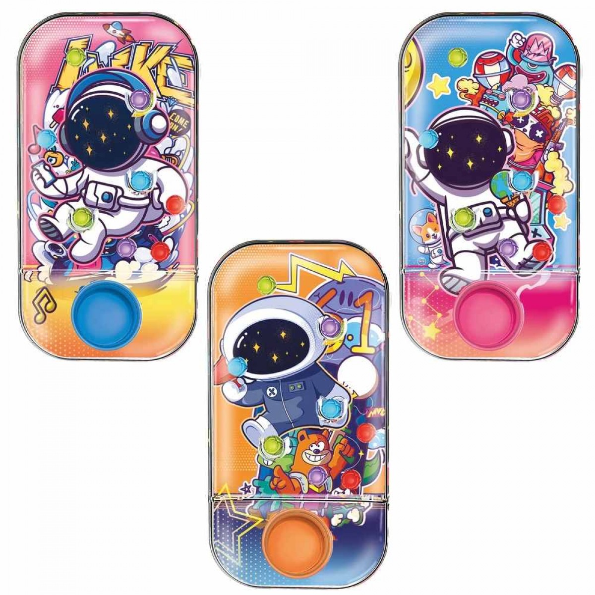 Водная игра КОСМОНАВТЫ, 11х6 см, мячики, ассорти, 3 вида, дисплей, JOLLY JOT (ДЖОЛЛИ ДЖОТ)