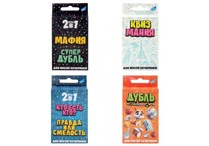 Игра детская настольная, АССОРТИ, 4 вида, DREAM MAKERS-BOARD GAMES (арт.2321с,2322с,2424с,2412с)