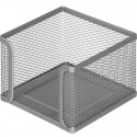 Подставка для бумаж.блока Attache (металлическая сетка, 105x105x78 мм, серебро) LD01-499-1