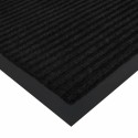 Коврик придверный 120х150 см, ЧЕРНЫЙ, влаго-грязезащитный, 430 г/м2, ребристый, ЛЮБАША СТАНДАРТ,