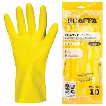 Перчатки латексные SCAFFA 